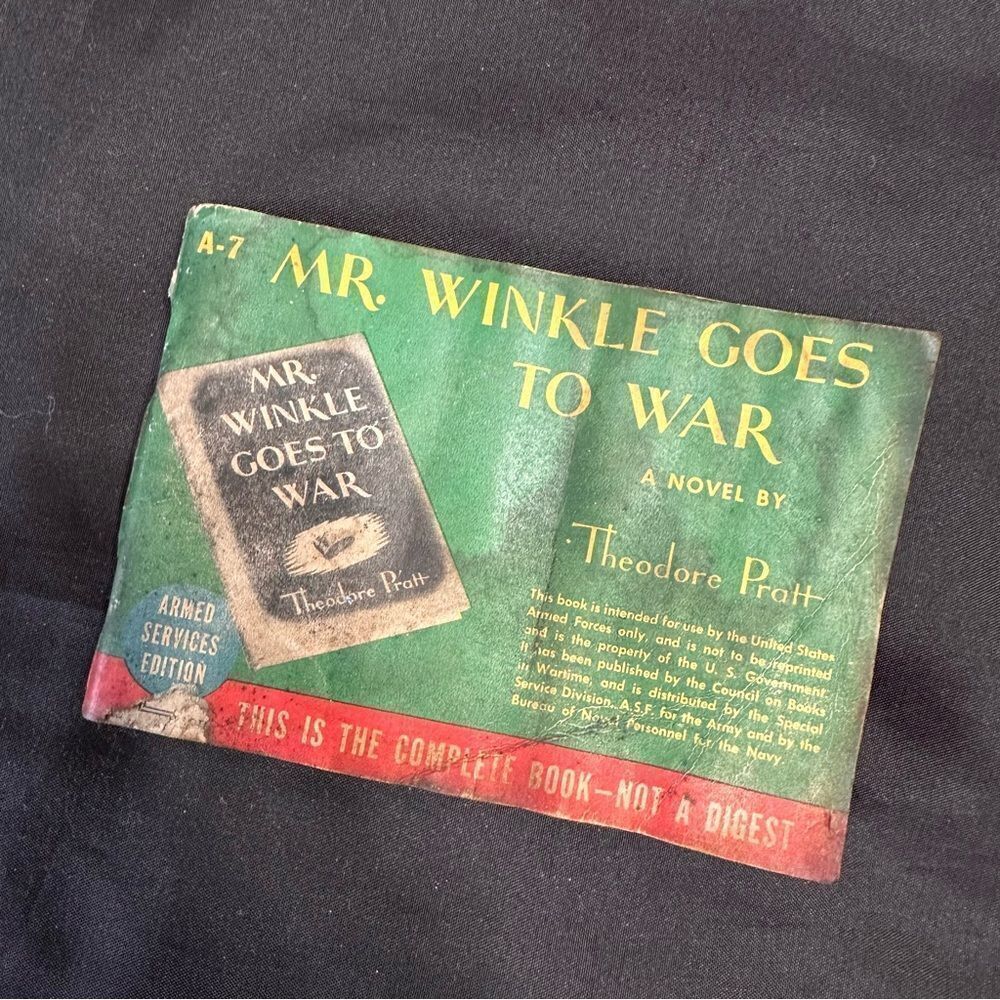 Vintage 1940s Armed Services Edition - Mr. Winkle Goes to War Novel